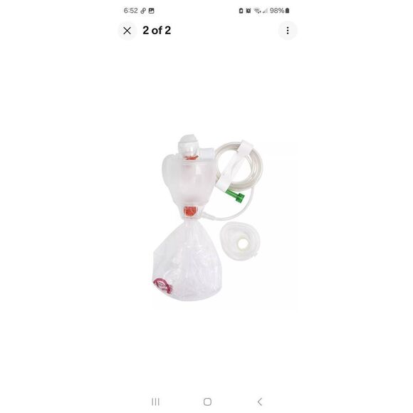 New Ambu Spur II Pediatric Infant Baby Resuscitator Pediatric Ambu Bag And Mask - Picture 2 of 6